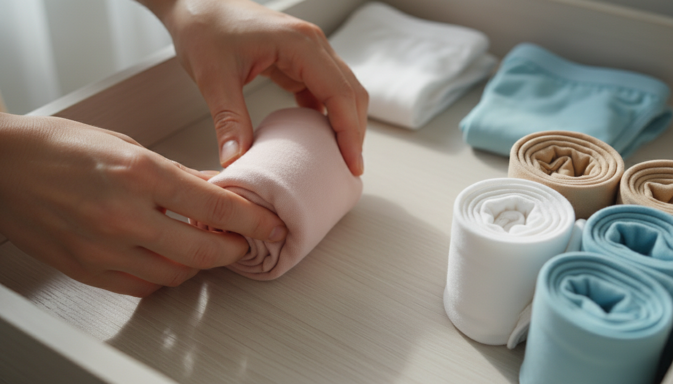 Jakie są podstawowe techniki składania majtek damskich?