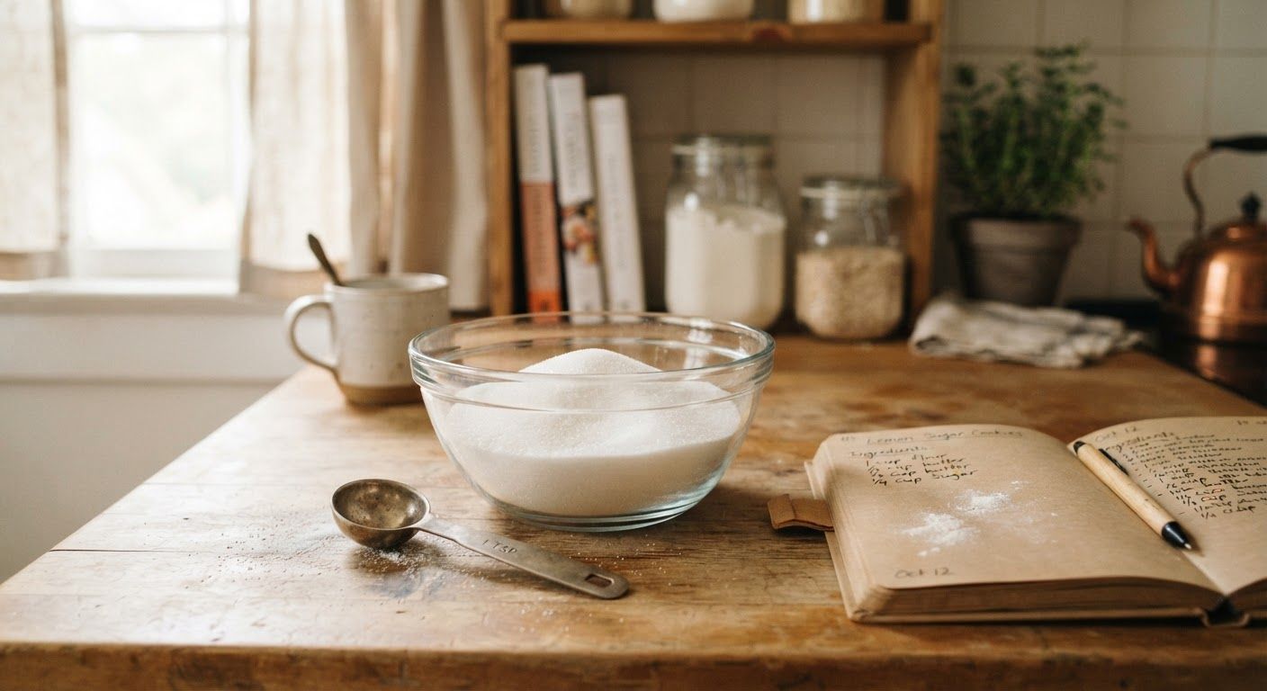 250 g cukru ile to szklanek? Szybki przelicznik kuchenny